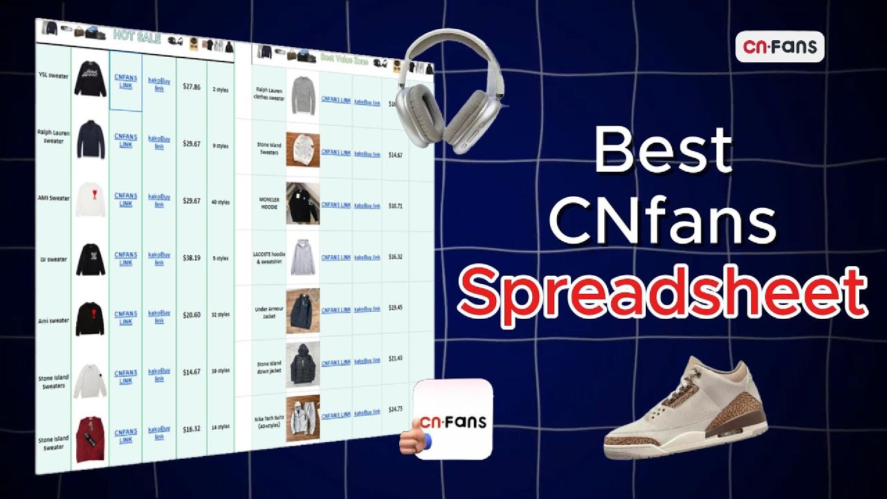 Massive Cnfans Spreadsheet 10,000+Finds! 🔥 ( Daily updates)