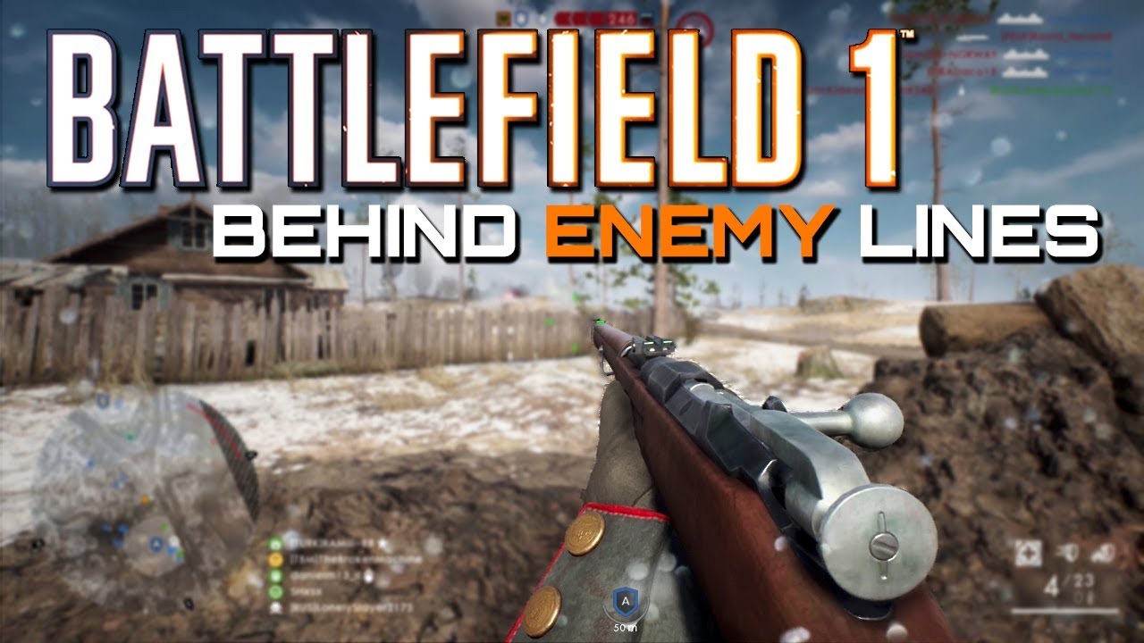 Battlefield 1: 75 Kills - Behind Enemy Lines on In the name of the Tsar DLC (PS4 PRO Gameplay)
