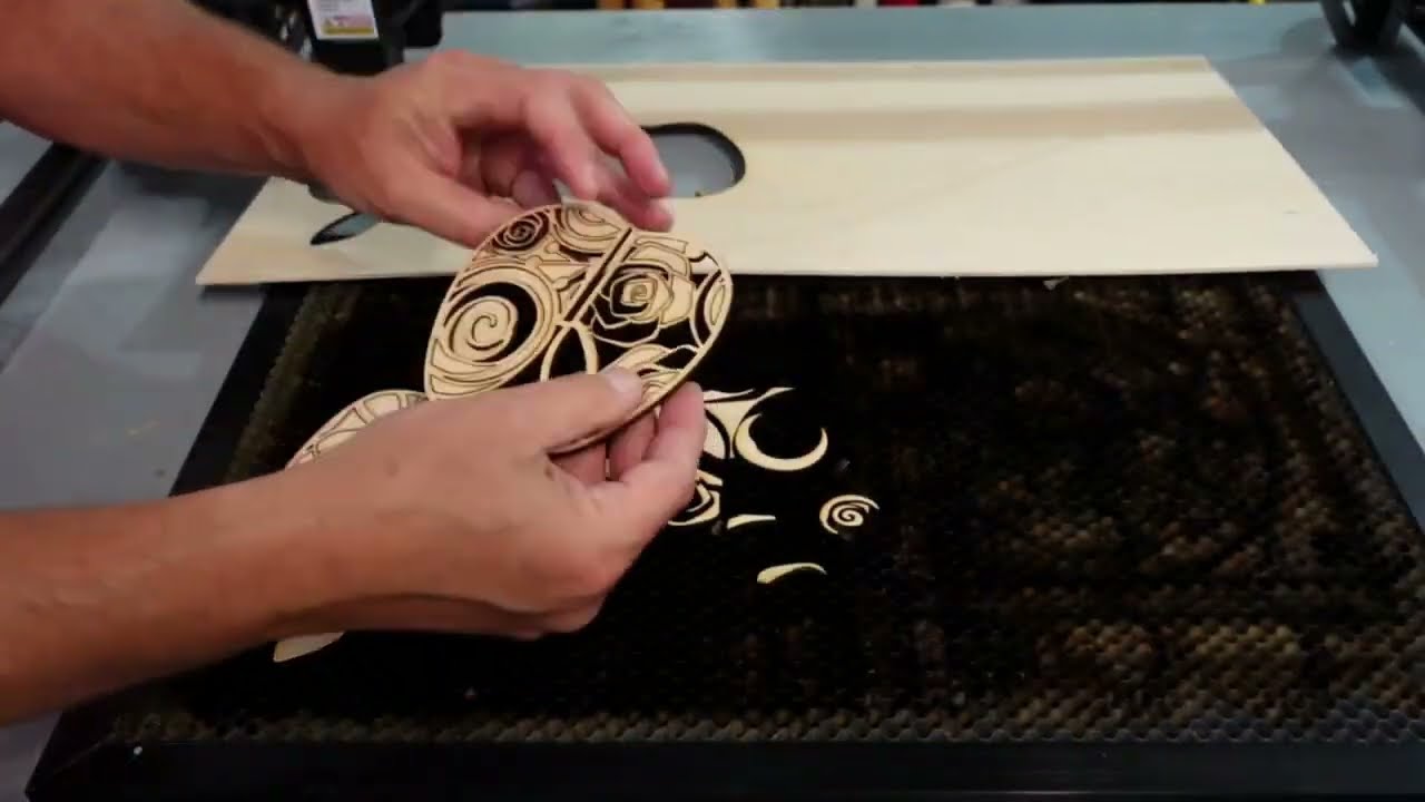 3D Apple Cutout with  YoraHome Laser Engraver 6550-Pro