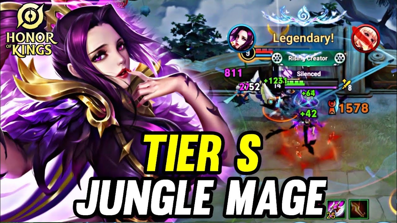 HOK : MI YUE GAMEPLAY | TIER S IN JUNGLE - HONOR OF KINGS