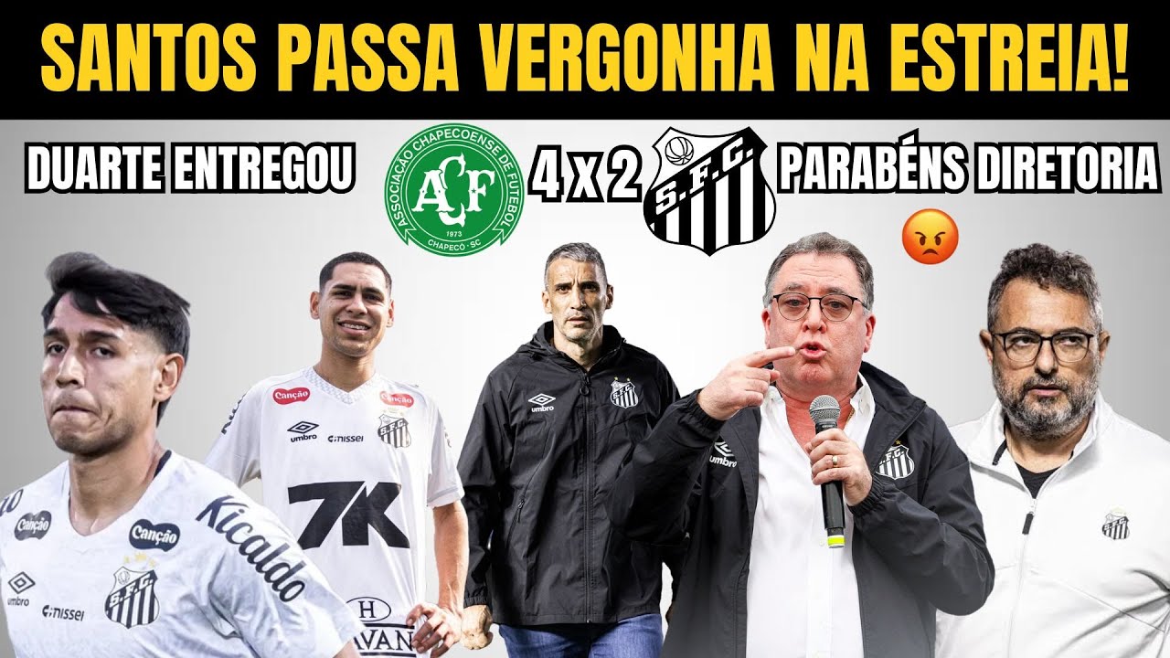 😡O SANTOS PASSOU VERGONHA NA ESTREIA DO BRASILEIRÃO! PARABÉNS, DIRETORIA!
