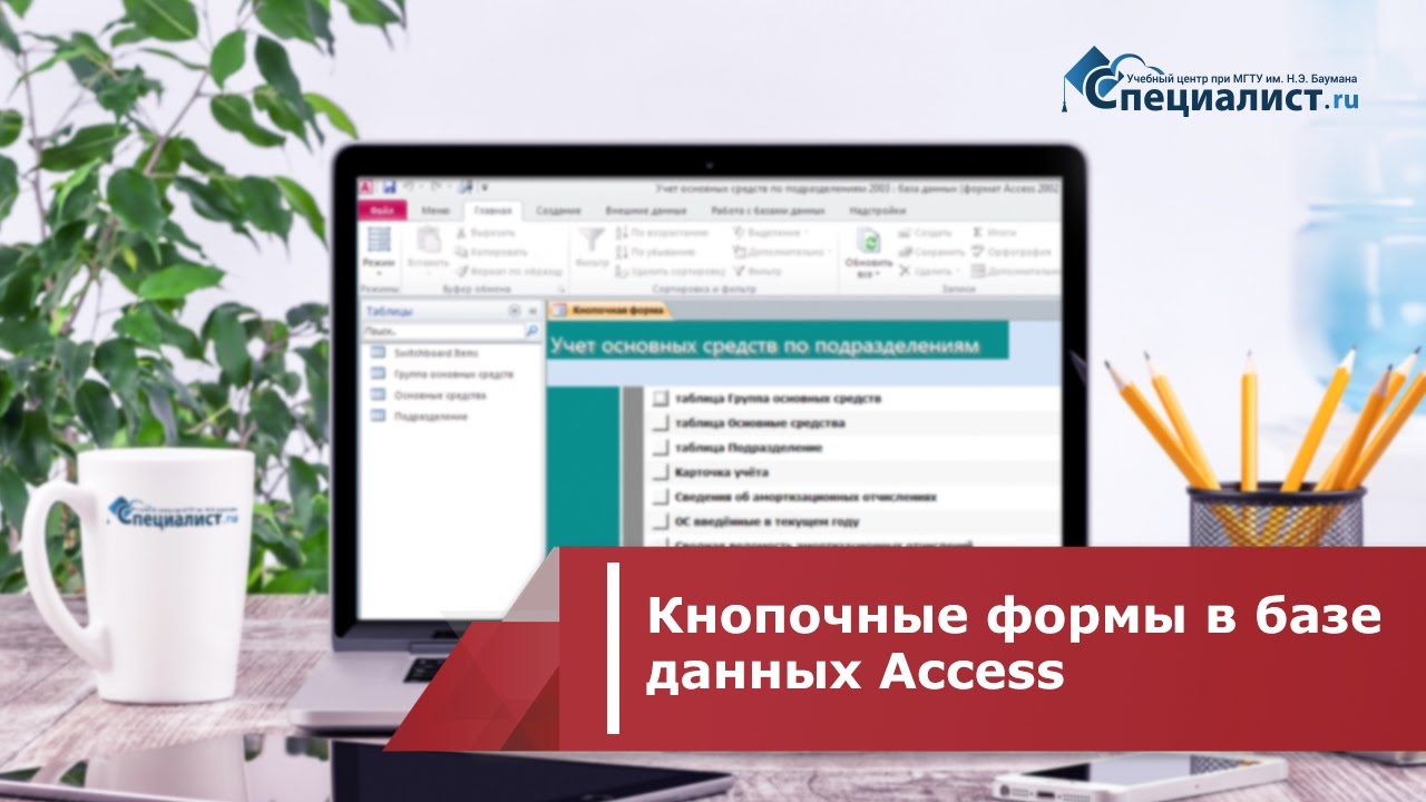 Кнопочные формы в базе данных Access