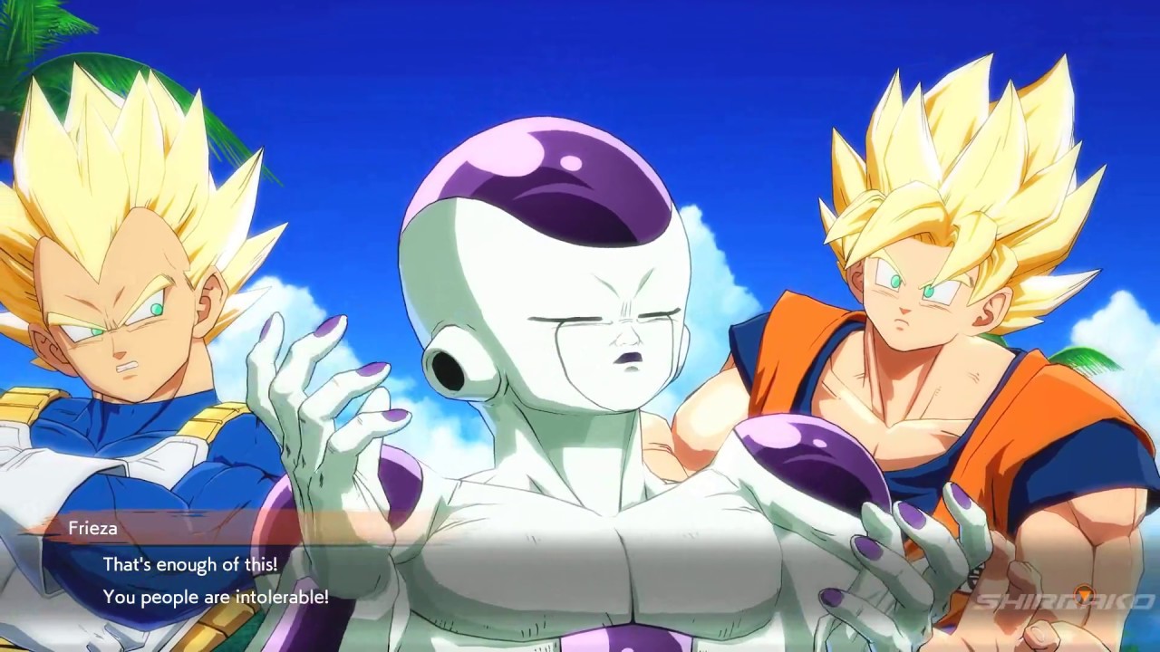 Dragon Ball FighterZ - Goku Roasts Frieza's Army Weird Posing