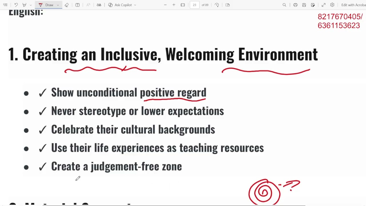 EDUCATIONAL PSYCHOLOGY /INCLUSIVE EDUCATION PART 3