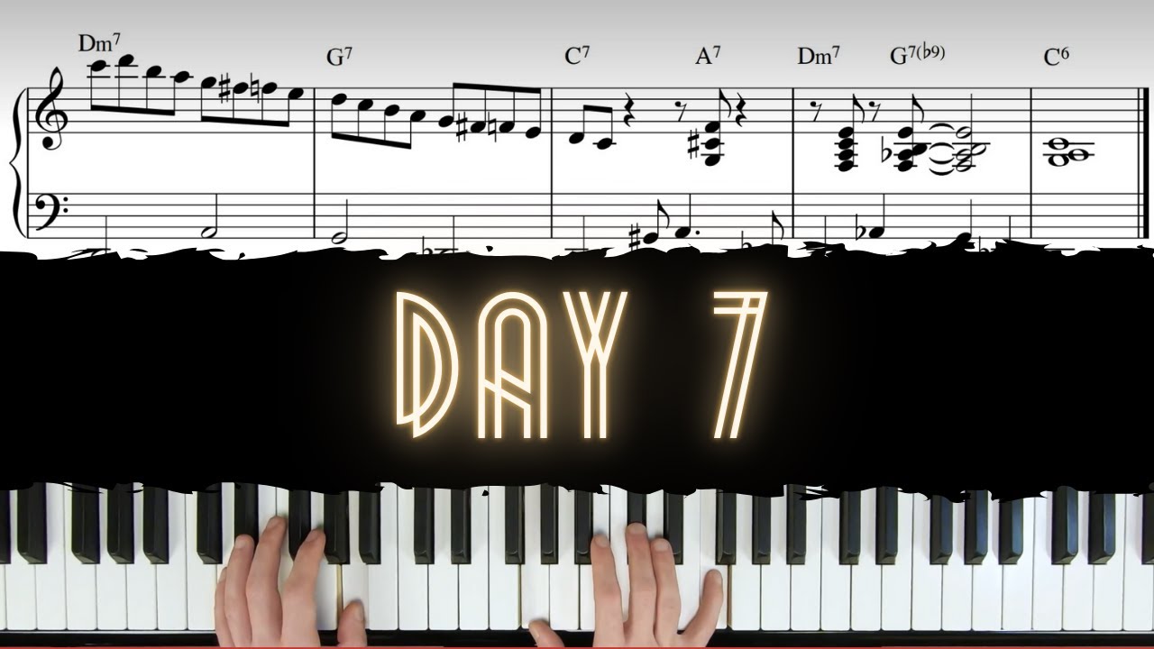 Day 7 - Connecting Bebop Scales over C Blues | 30 Day Jazz-Blues Piano Challenge