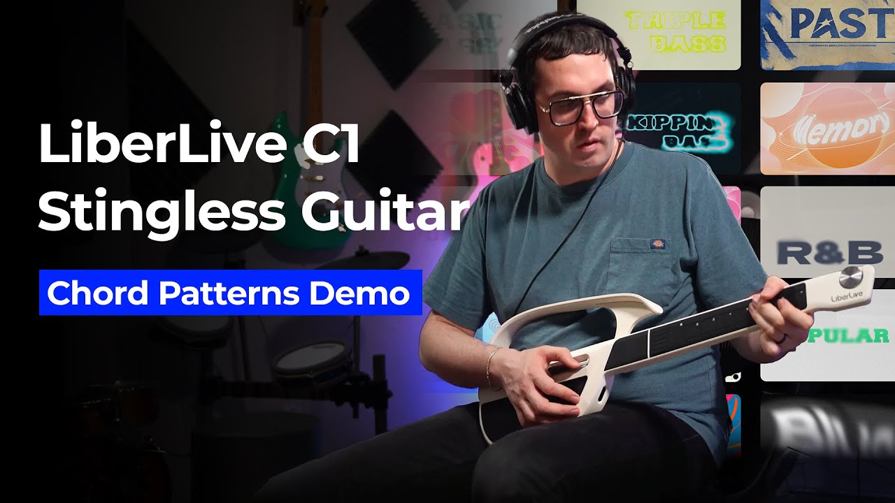 LiberLive C1 Stringless Guitar Chord Patterns Demo