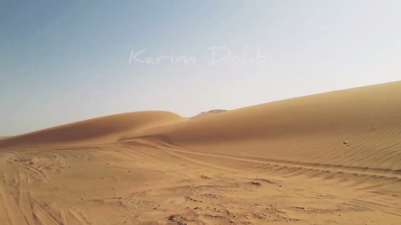 Crossing the head of the Erg  - Sahara desert - Erg Chebbi