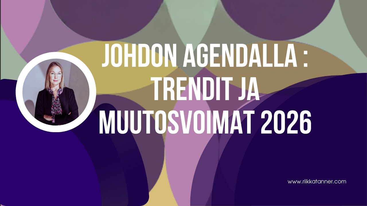 Johdon agendalla webinaari: Trendit ja muutosvoimat 2026