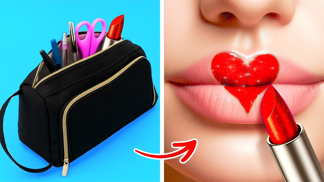 SNEAK MAKE-UP DE SCHOOL IN 💄🎒 | Geniale Hacks door 123 GO! CHALLENGE