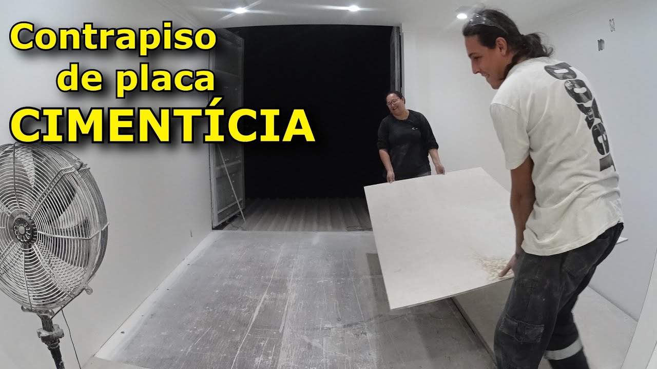 CONTRAPISO DE PLACA CIMENTÍCIA NA CASA CONTAINER (EP 05 - TEMP - 04)
