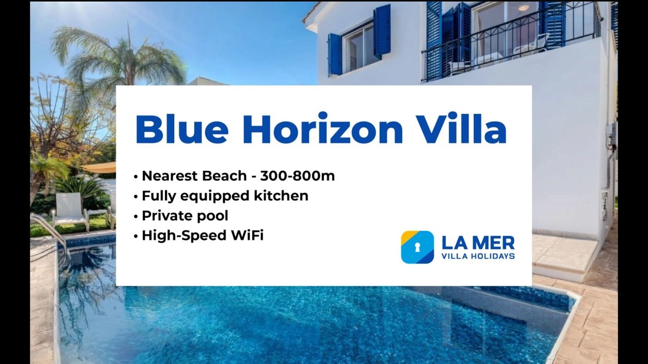 Blue Horizon Villa | 2 Bedroom Holiday Villa in Protaras Cyprus with Private Pool