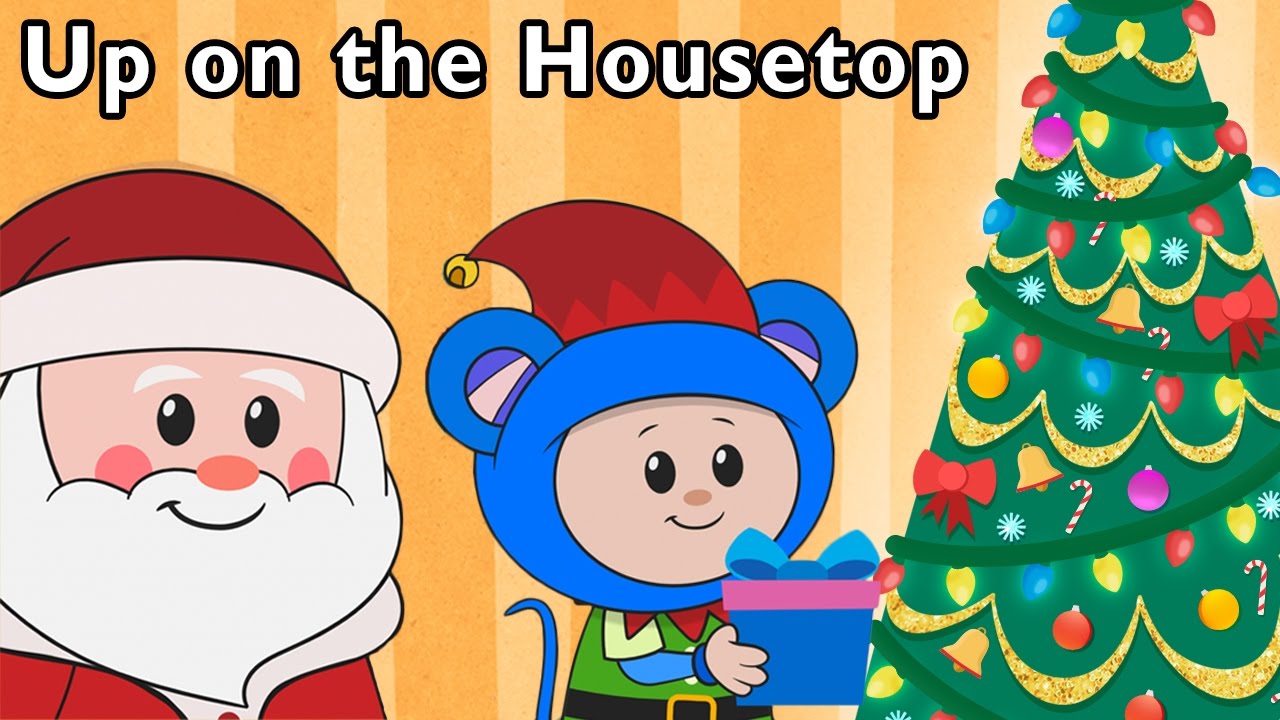 Real Santa Brings Toys | Up on the Housetop + More | Mother Goose Club Phonics Songs