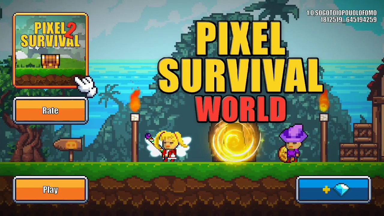 Pixel Survival World - Run Run Run and Jump!