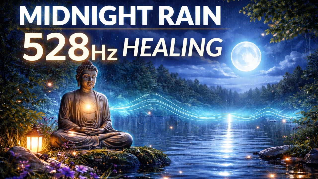 Midnight Rain & 528Hz Healing Frequency for Deep C