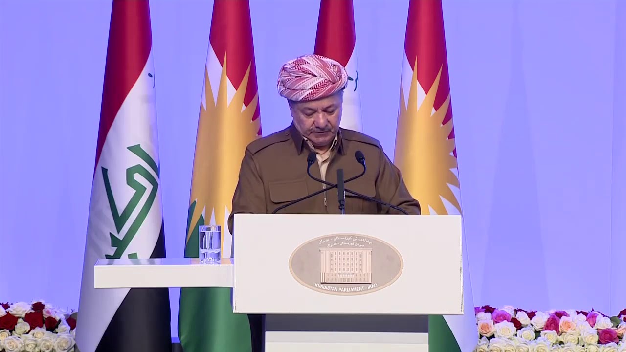 ده‌قی وتاره‌كه‌ی سه‌رۆك بارزانی له‌ میانه‌ی مه‌راسیمی سوێندخواردنی سه‌رۆكی هه‌رێمی كوردستان