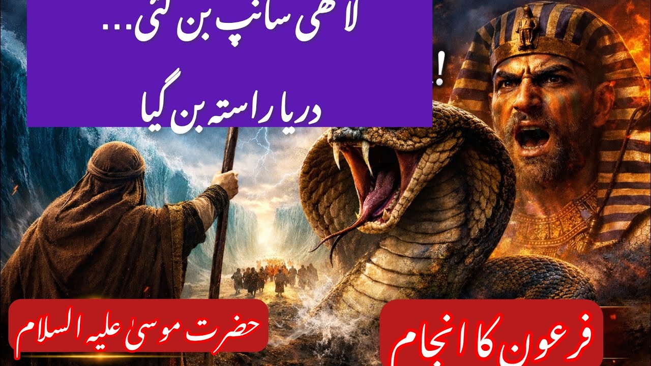 Laathi Saanp Ban Gayi… Darya Raasta Ban Gaya! | Hazrat Musa (A.S) | Complete Story 