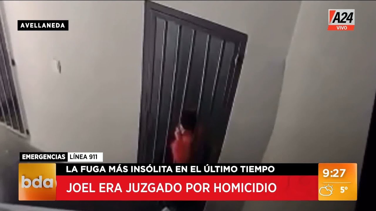 Así se fugó un preso cuando iba a ser juzgado por homicidio I A24