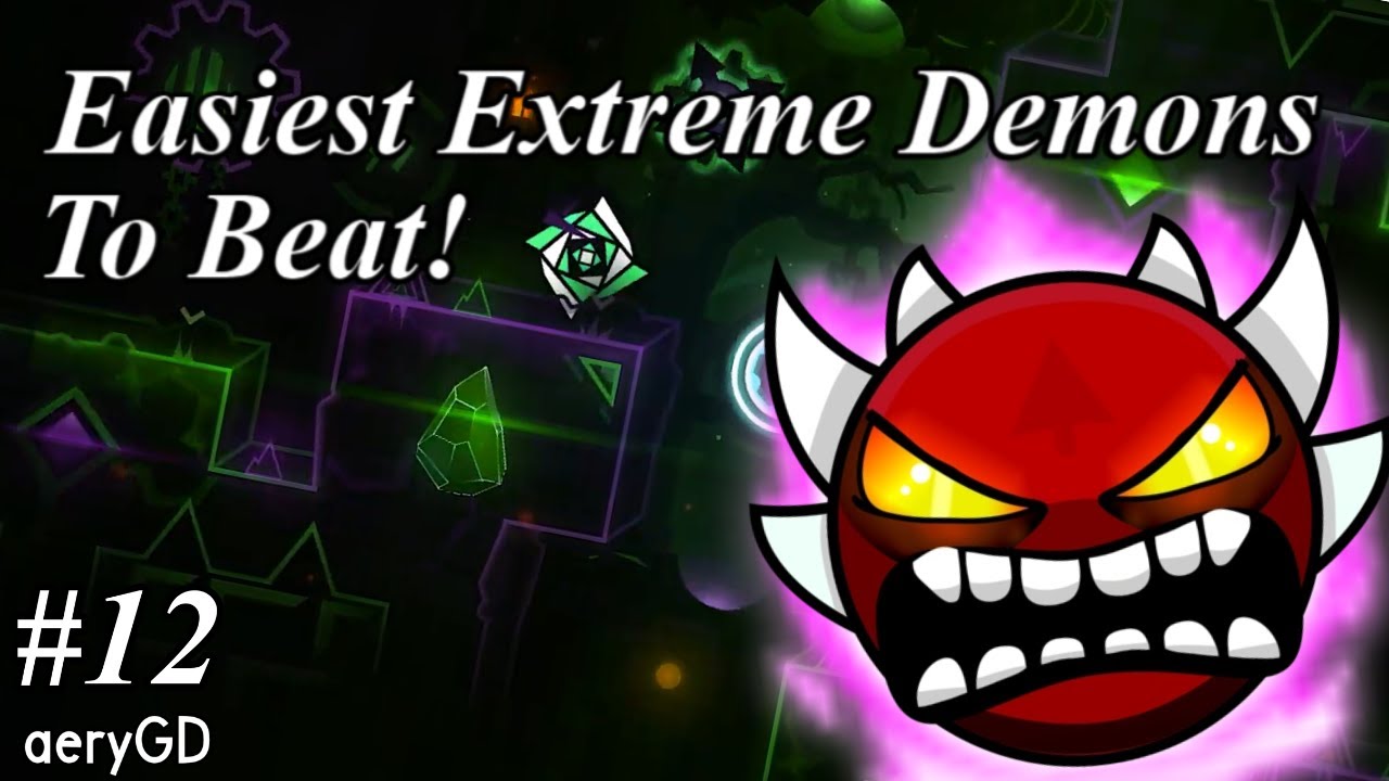 EASIEST EXTREME DEMONS in Geometry Dash! [4K]