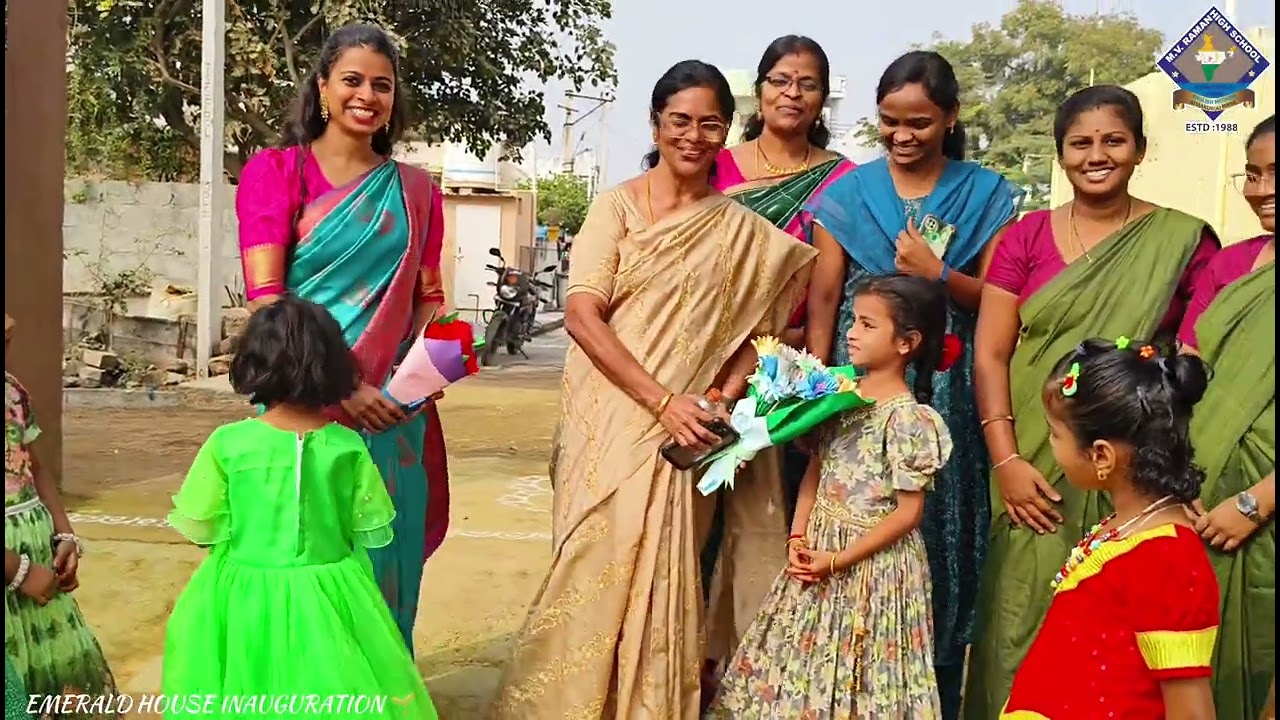 Emerald house inauguration #mvramanhighschoolcbseofficial #emerald #wanaparthydistrict #atmakur #kid