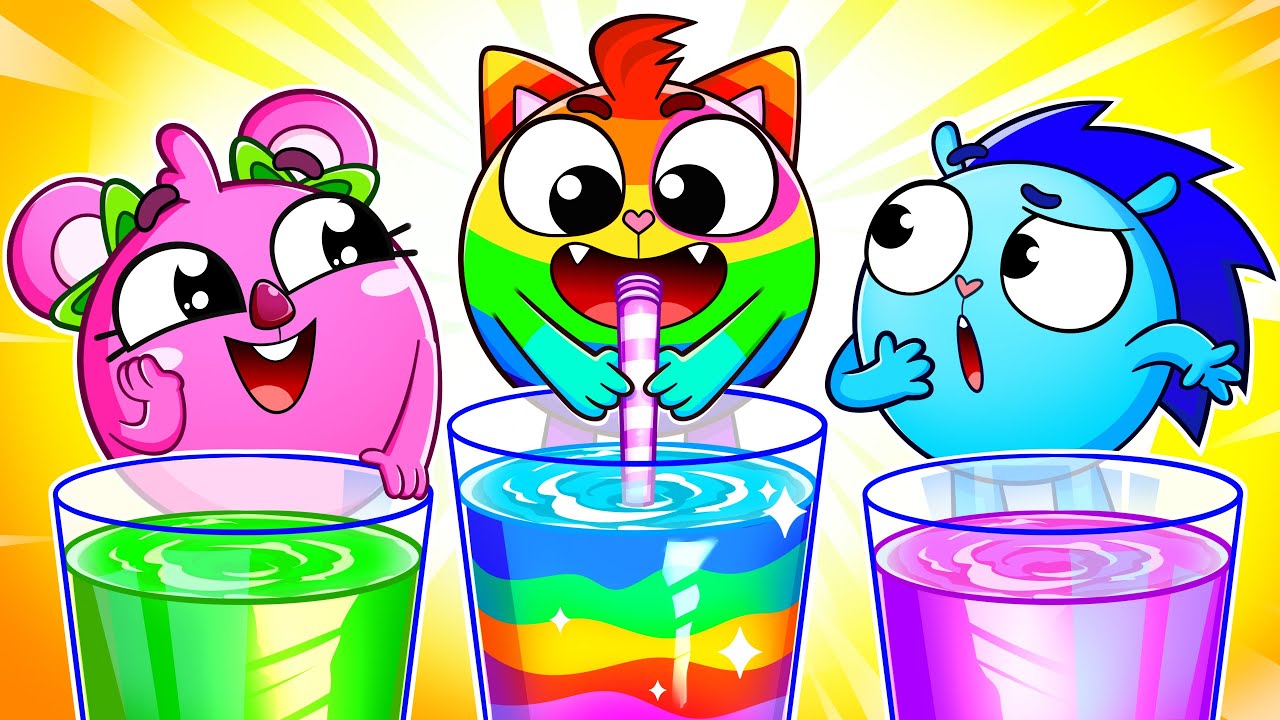 Kids Learn English | Rainbow Juice Vending Machine Song 🌈 Kids Songs by Koalala from Baby Zoo
