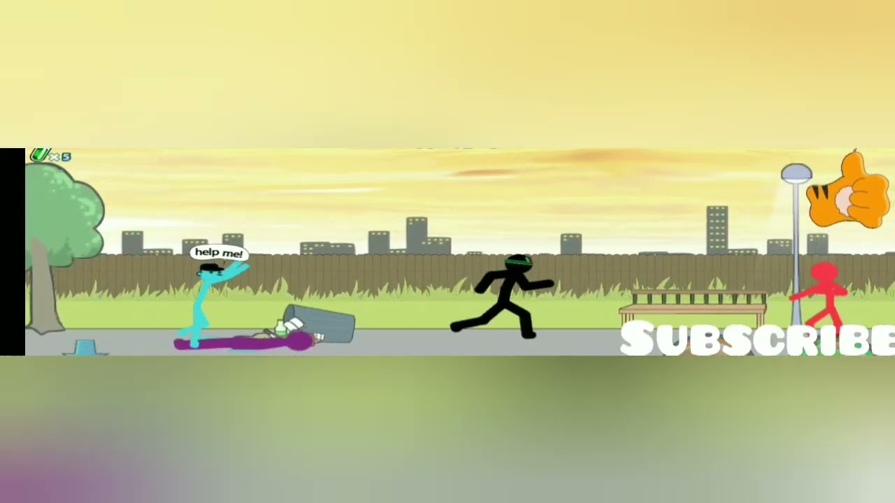 Stick man saves prisoner#