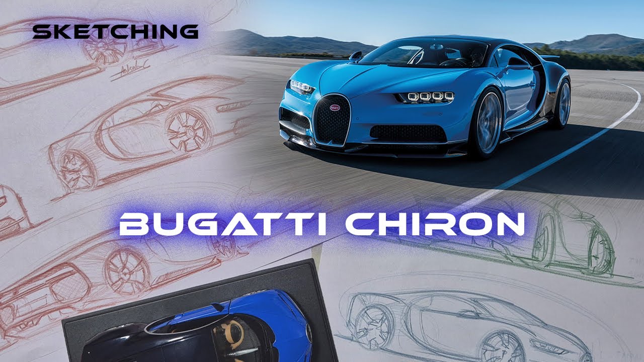 SKETCHING BUGATTI CHIRON | #automobile #bugatti #sketch #hypercar