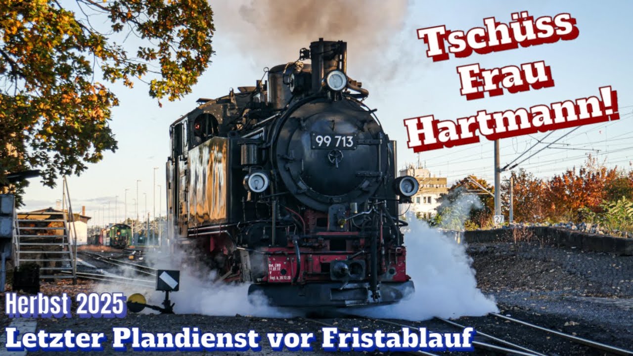 Abschied von 99 713 auf der Lößnitzgrundbahn | Letzter Planeinsatz | Oktober/November 2025