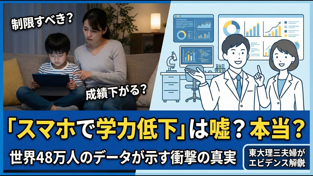 学力を下げていたのはスマホじゃない。 “本当に危ないスクリーン”【48万人のデータ】