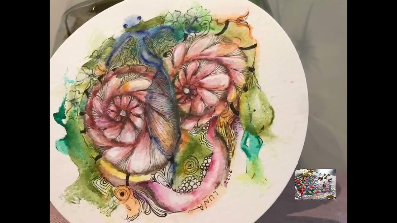 Luna愛畫畫#心流繪畫#心靈塗鴉：用造作問題的維度，思考如何解決問題，仍舊是會陷溺問題的泥淖。～#背景音樂來自森水垚原創白噪音音樂風之花田#感謝參與影片每一個美好的您