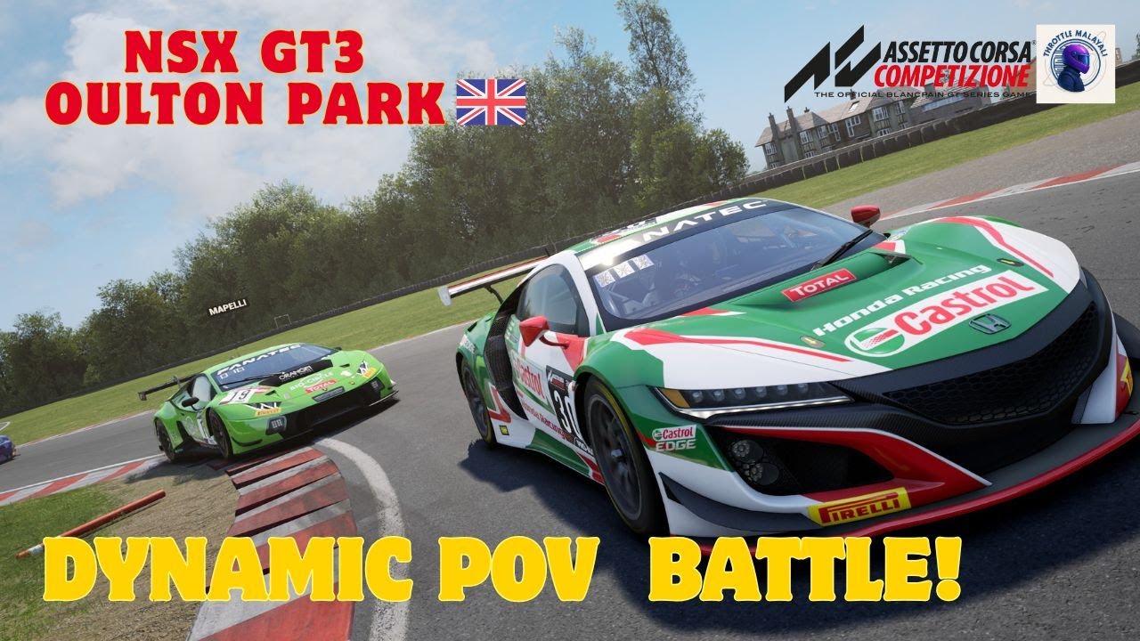 Insane Dynamic POV Gameplay | Honda NSX GT3 Oulton Park ACC