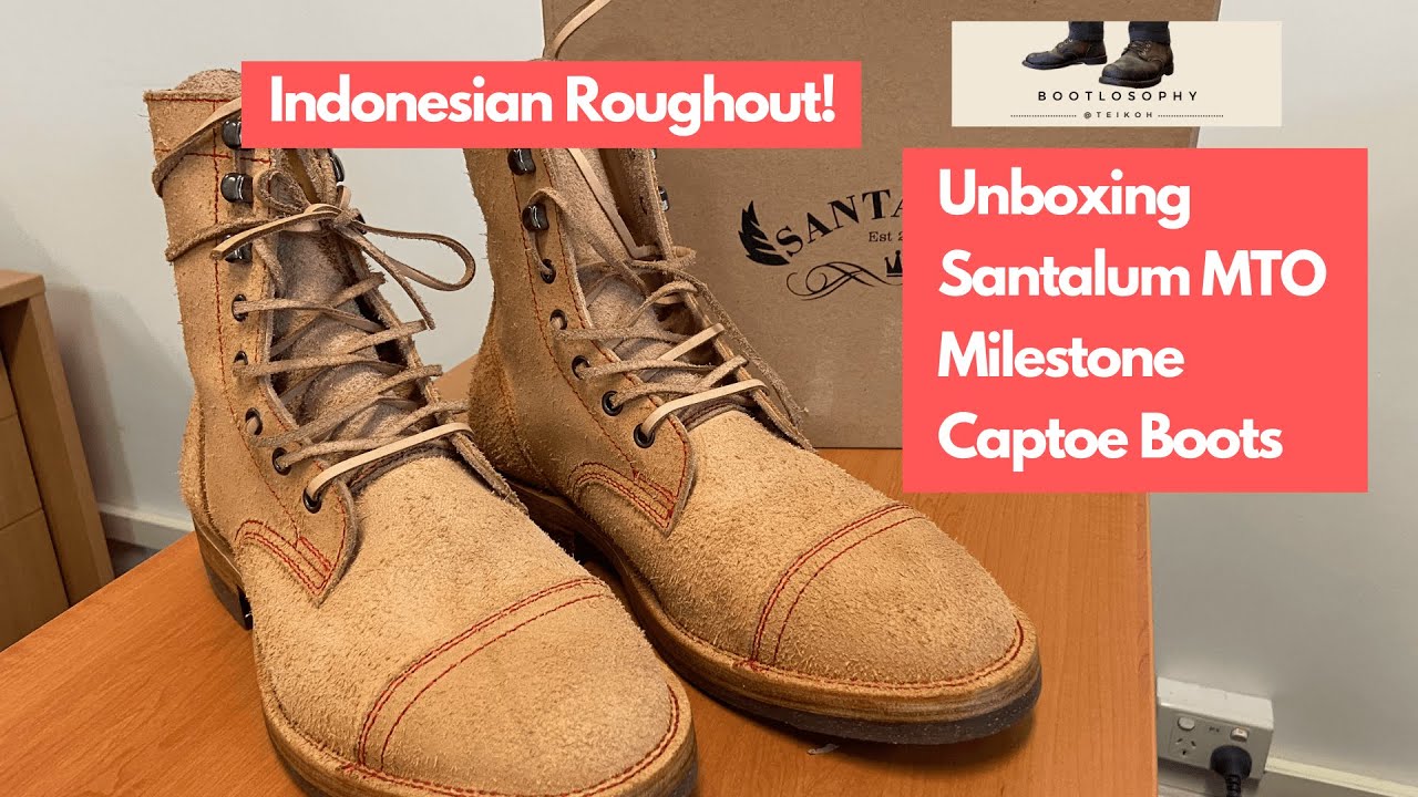 Unboxing Indonesian Roughout Santalum Milestone Service Boots