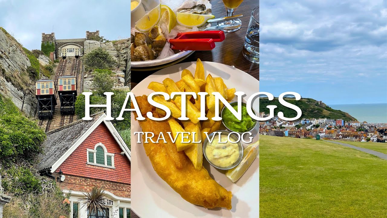 Hastings🇬🇧英國,黑斯廷斯,海濱小鎮,懸崖纜車| CC中文字幕west hill, funicular railway | 헤이스팅스