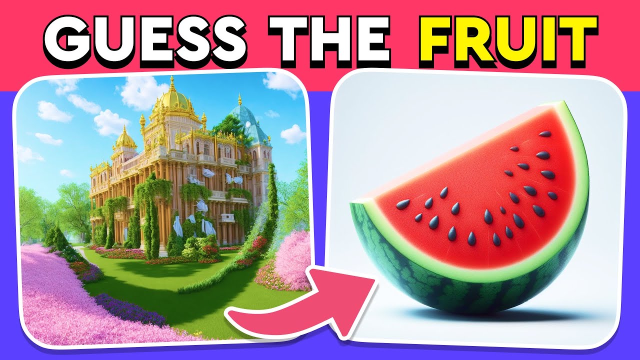 Guess by ILLUSION - Fruits Edition 🍓🍉🍏 Easy, Medium, Hard levels