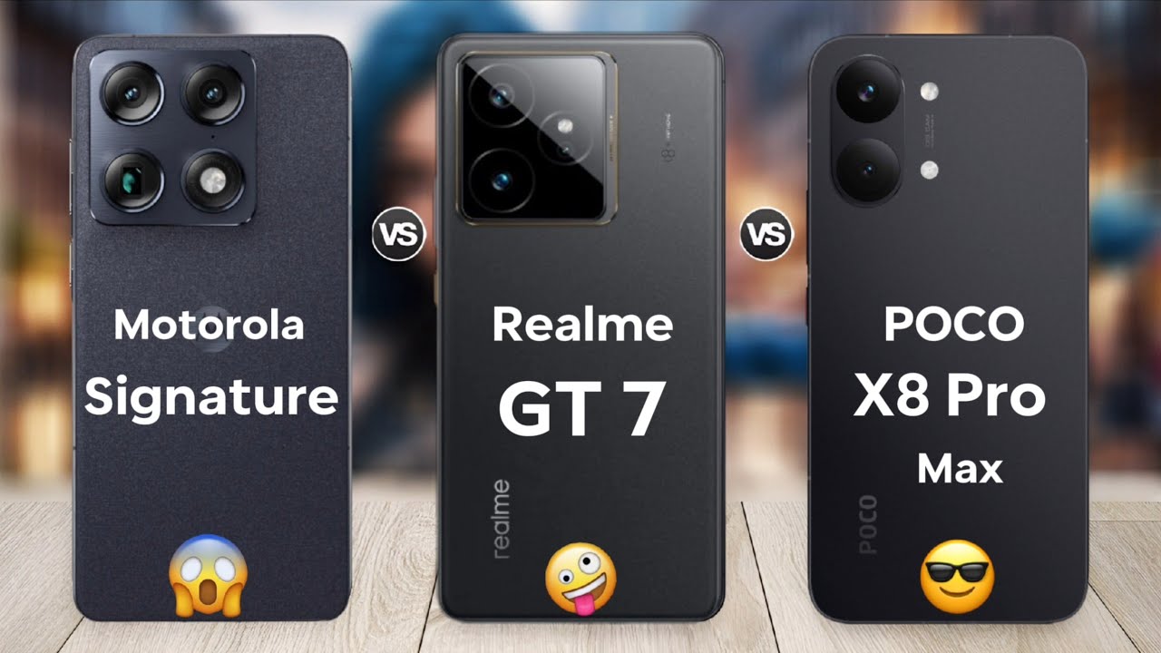 POCO X8 Pro Max vs Motorola Signature vs Realme GT 7 ⚡ Full Comparison | Best Phone 2026?