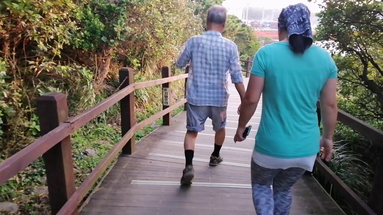 Early Morning Walk to Seogwipo Harbour, Saeyeongyo Bridge and Saeseom Island. (JEJU)
