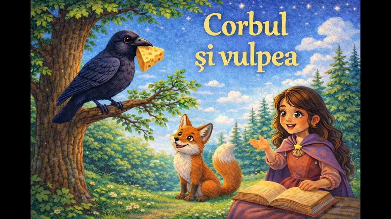 Corbul si vulpea