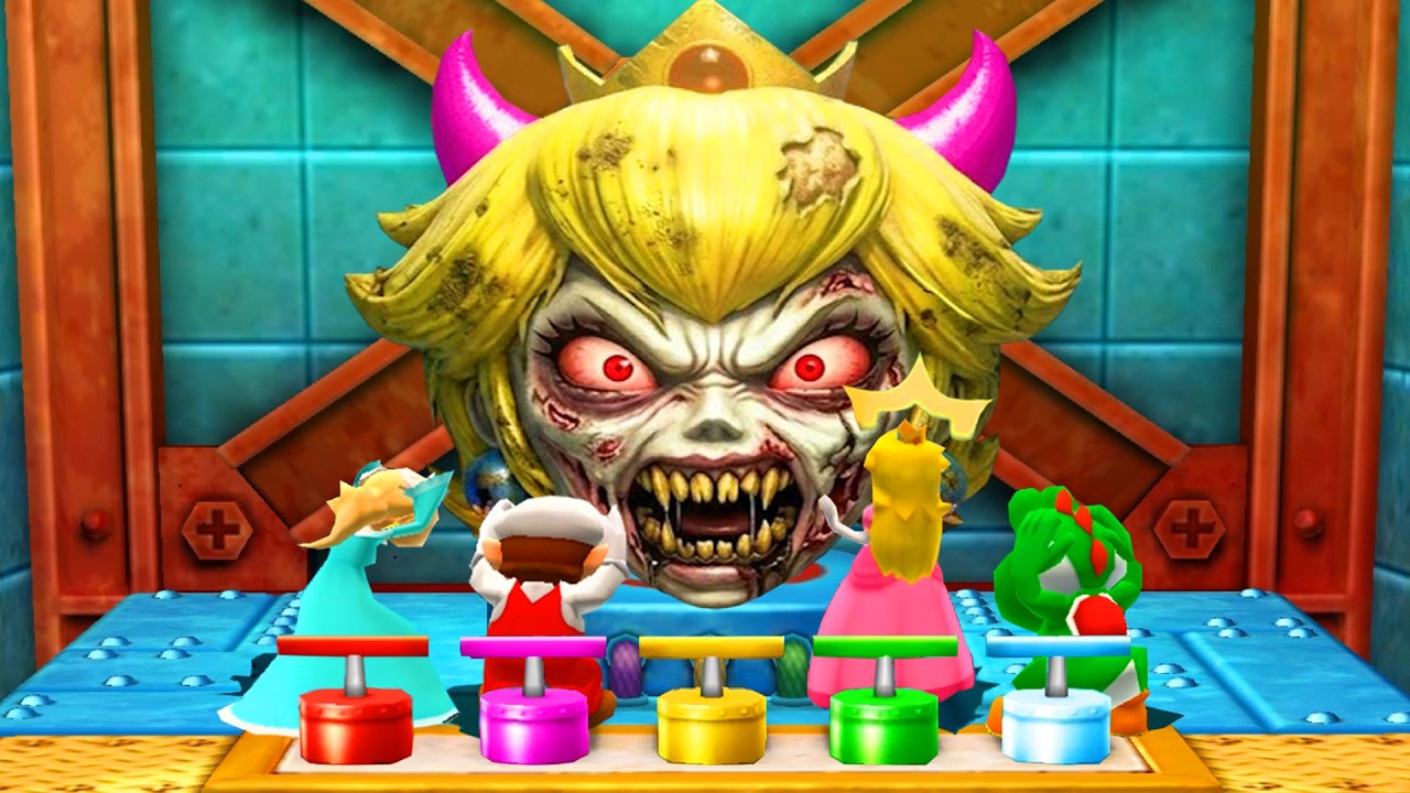 Mario Party The Top 100 All Special Minigames - Yoshi Vs Mario Vs Peach Vs Rosalina (Master CPU)