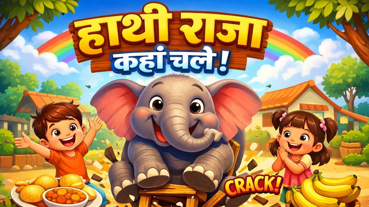 Hathi Raja Kahan Chale Nursery Rhyme | हाथी राजा कहाँ चले 