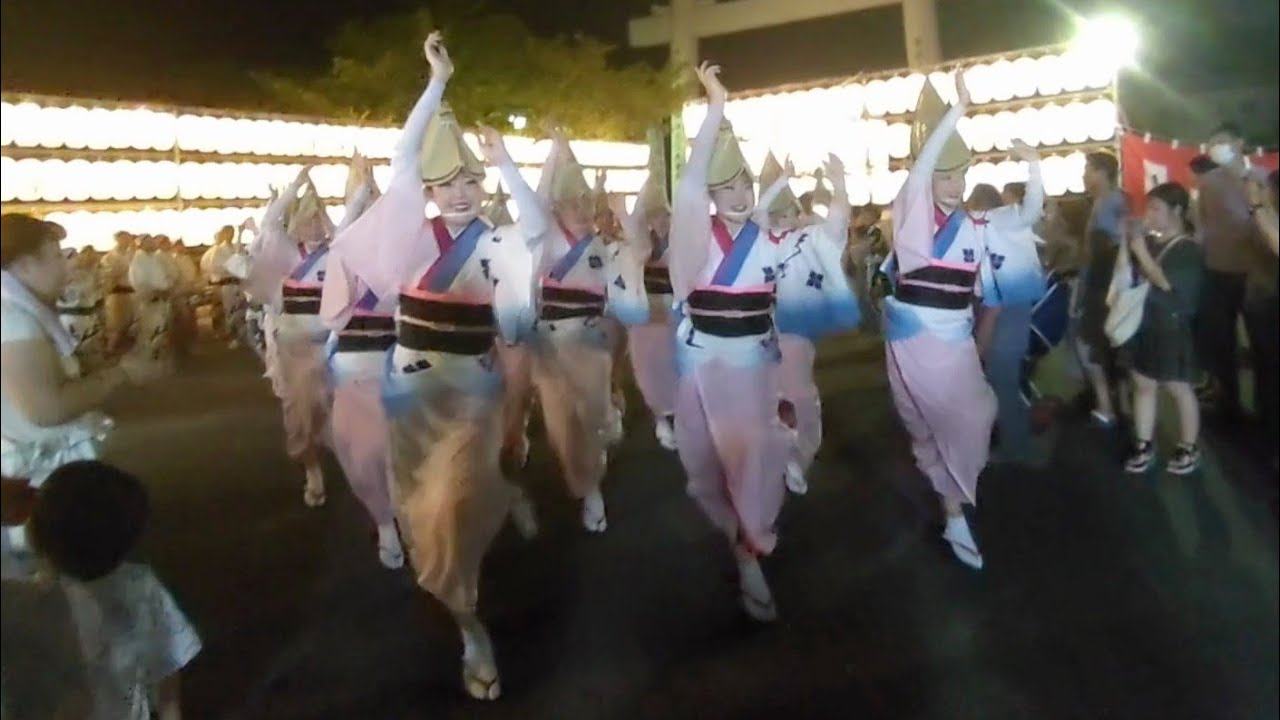 2024/08/04護国神社で天水連の阿波踊り