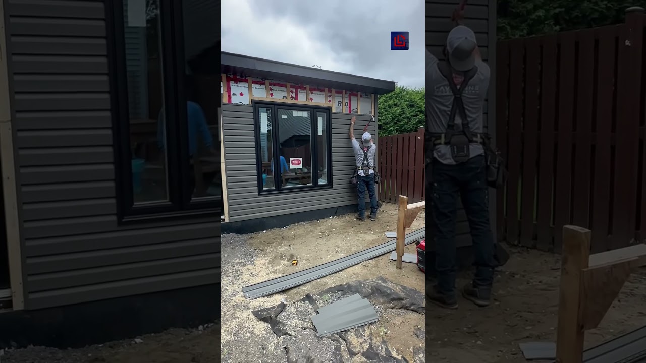 Siding finished on coach house #lavergneconstruction #ottawa #shorts #coachhouse #trending