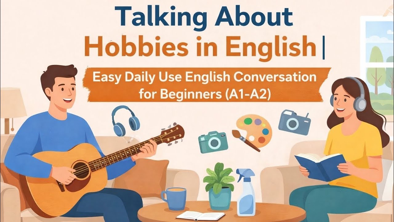 Talking About Hobbies in English | Easy Daily Use English Conversation for Beginners (A1-A2)
