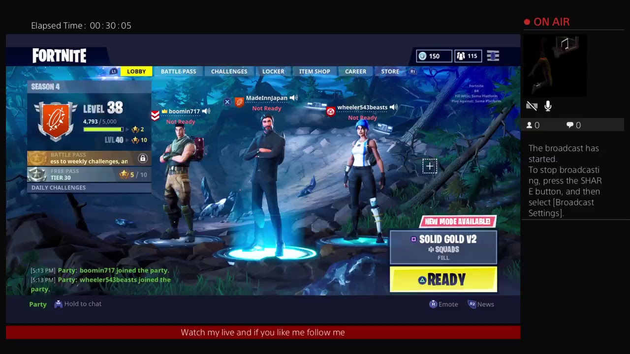 MadeInnJapan's Live PS4 Broadcast
