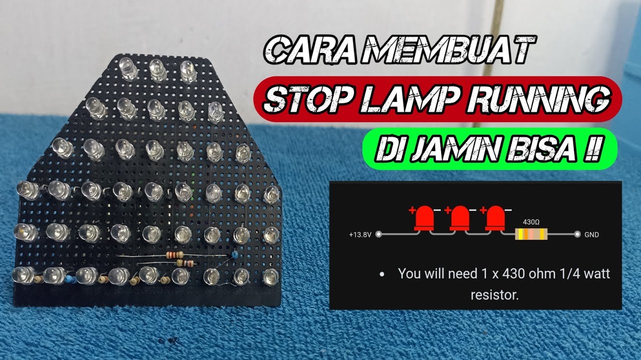 Tutorial membuat stop lamp running sendiri || Di jamin bisa part 1‼️