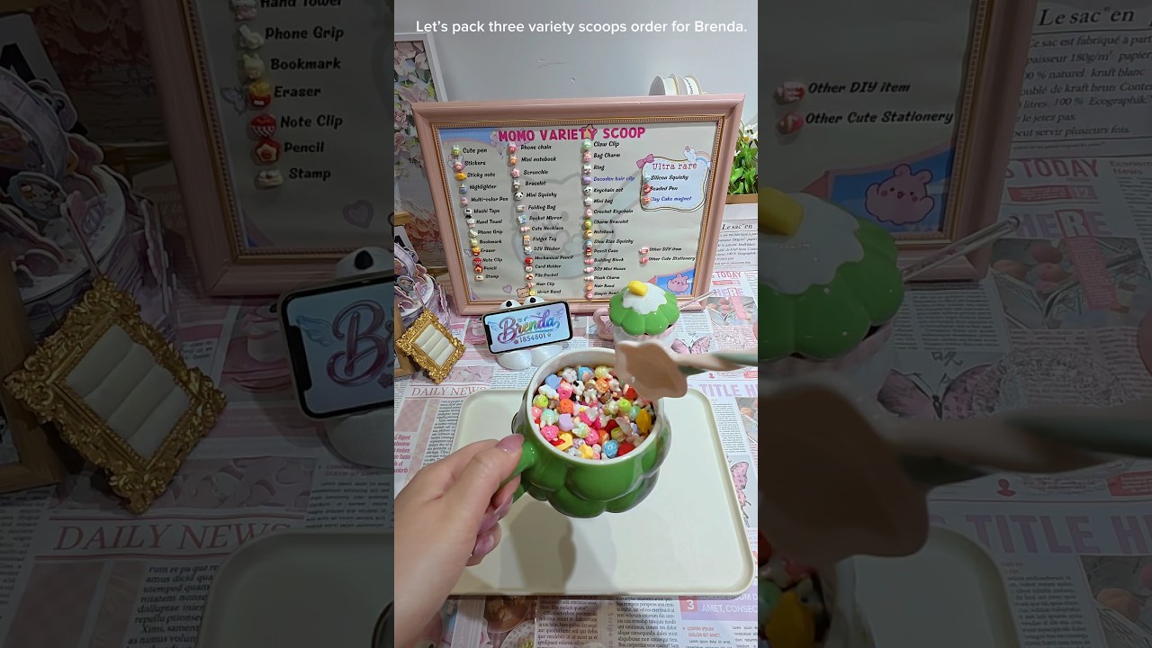 Part one video for Brenda❤️ #giftideas #kawaii #gift #luckyscoop #packingorders #smallbusiness