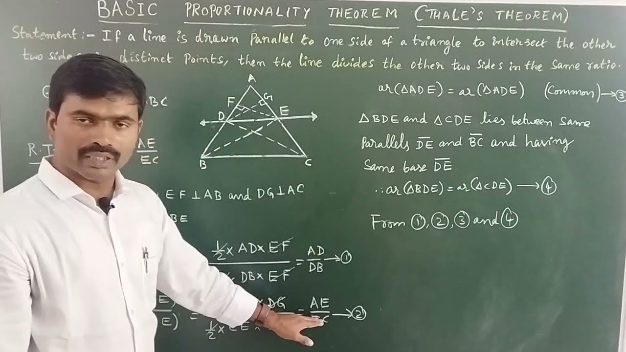 Class 10| Basic Proportionality Theorem| Thale's Theorem| CBSE| State boards|
