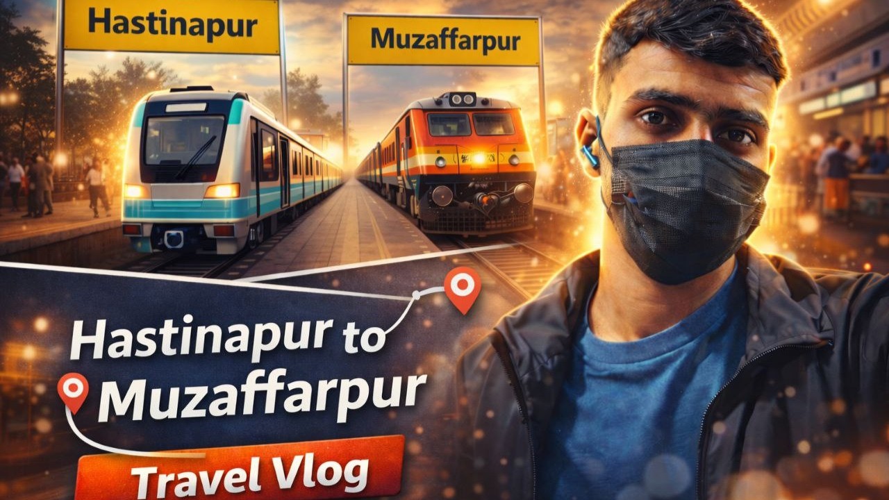 Hastinapur to Muzaffarpur | Raste, Yaadein aur Safar | First Vlog 01