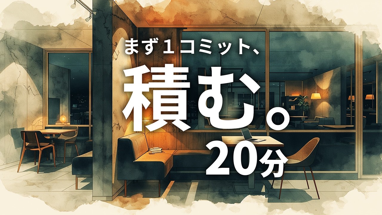 まず1コミット、積む｜コーディング集中BGM（20分）｜歌なし｜Coding Focus
