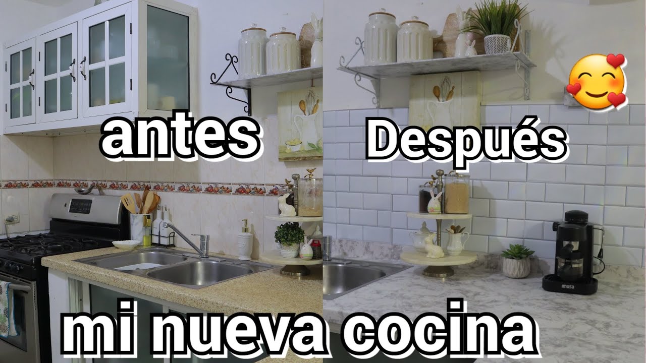 IDEAS COMO TRANSFORMAR UNA COCINA pequeña 🏠/ COMO DECORAR UNA COCINA PEQUEÑA/