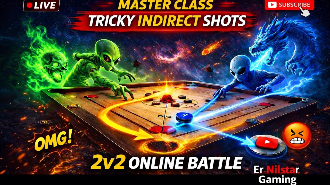 💥👽Can U Play Indirect🦁🫵#Er Nilstar Yt Carrompool Live@ErNilstarGaming#subscribe