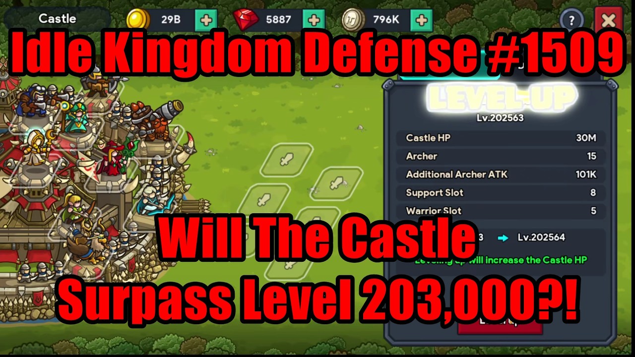 Idle Kingdom Defense #1509 - Will The Castle Surpass Level 203,000?! #IdleKingdomDefense